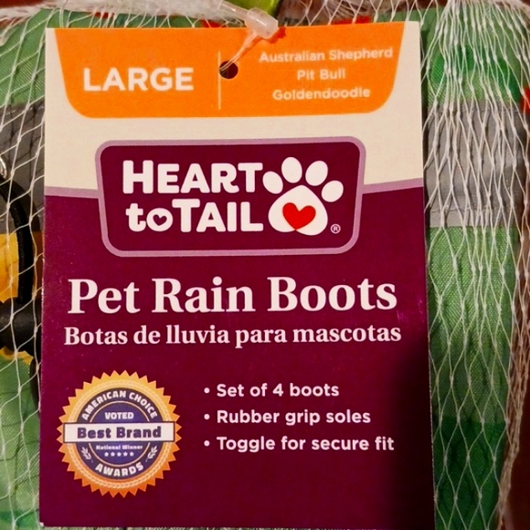 New Heart ToTaIL Pet Rain 🌧 Boots - Picture 2 of 8